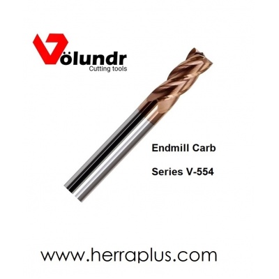 Endmill Carb. V-554M    6 x 50    4F  TiSIN    Square end 